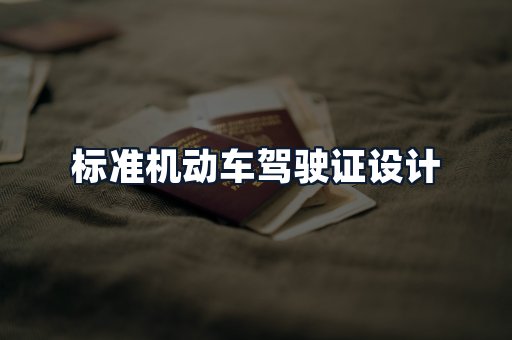 标准机动车驾驶证设计